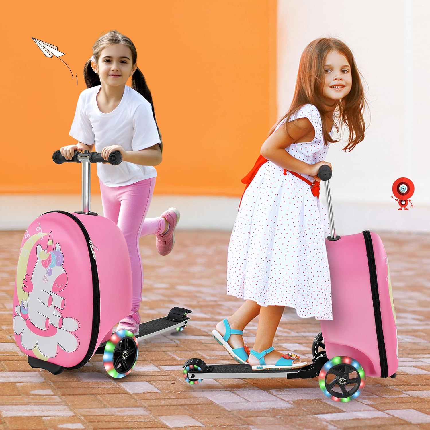Kinderstepkoffer - Opvouwbaar - Microstep - Ride On-koffer - Kinderkoffer-Boetiek Moda