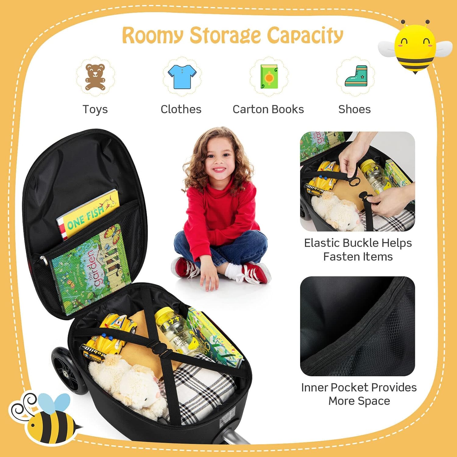 Kinderstepkoffer - Opvouwbaar - Microstep - Ride On-koffer - Kinderkoffer-Boetiek Moda