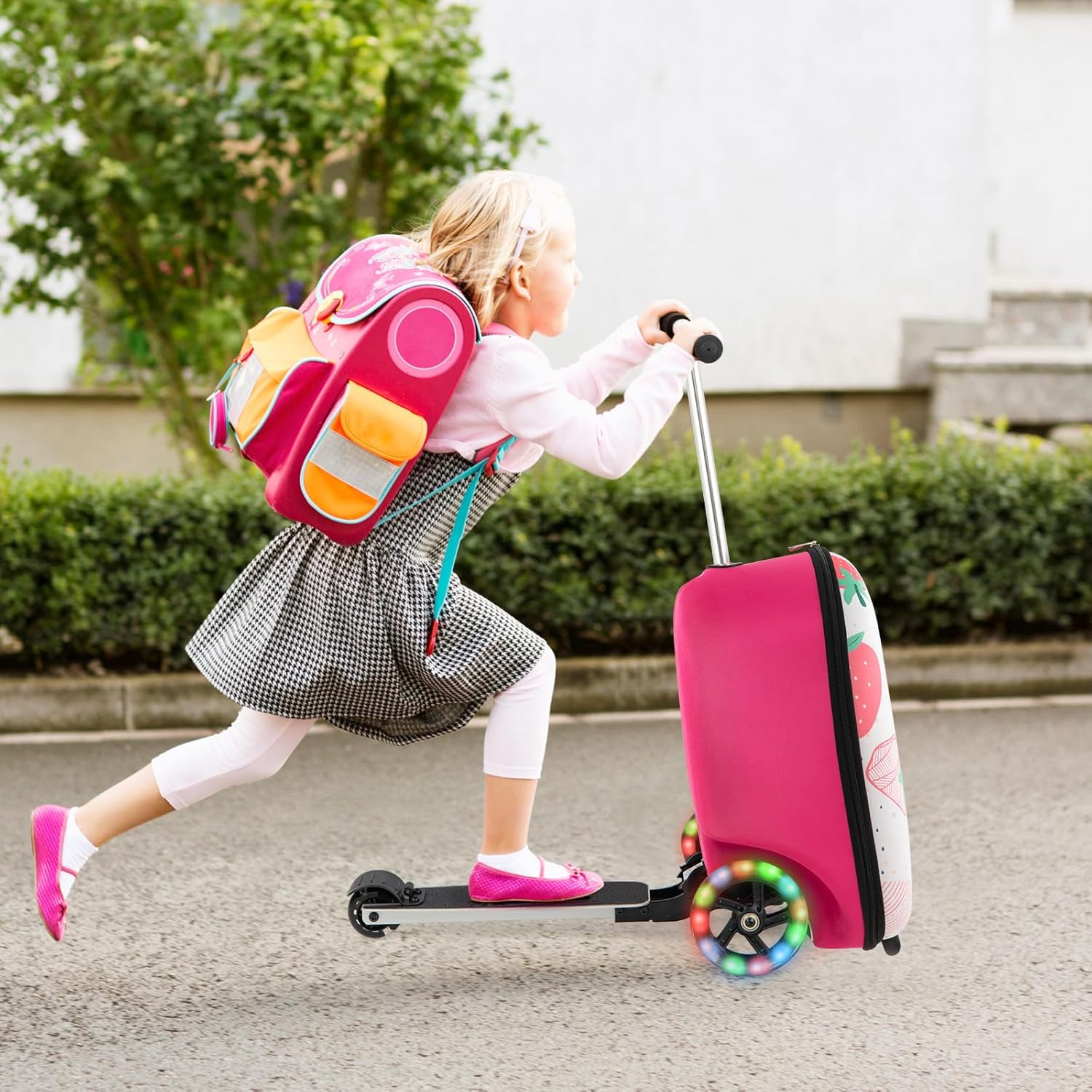 Kinderstepkoffer - Opvouwbaar - Microstep - Ride On-koffer - Kinderkoffer-Boetiek Moda