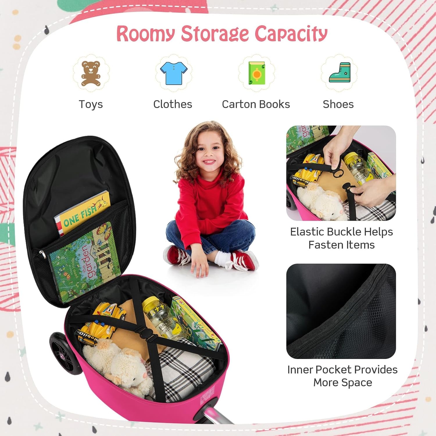 Kinderstepkoffer - Opvouwbaar - Microstep - Ride On-koffer - Kinderkoffer-Boetiek Moda