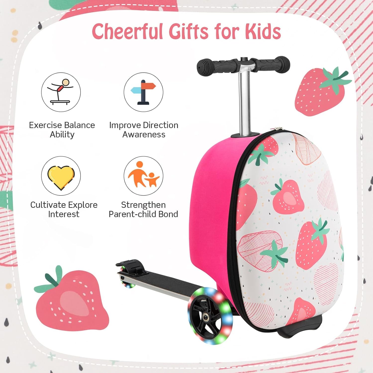 Kinderstepkoffer - Opvouwbaar - Microstep - Ride On-koffer - Kinderkoffer-Boetiek Moda