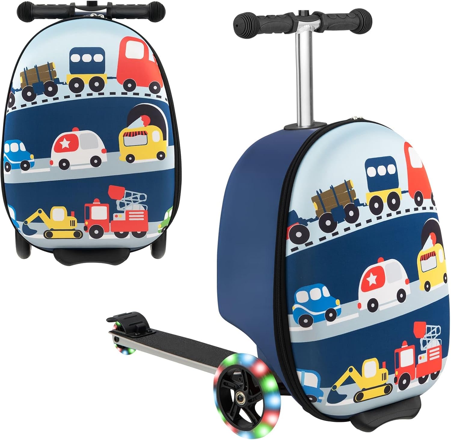 Kinderstepkoffer - Opvouwbaar - Microstep - Ride On-koffer - Kinderkoffer-Boetiek Moda