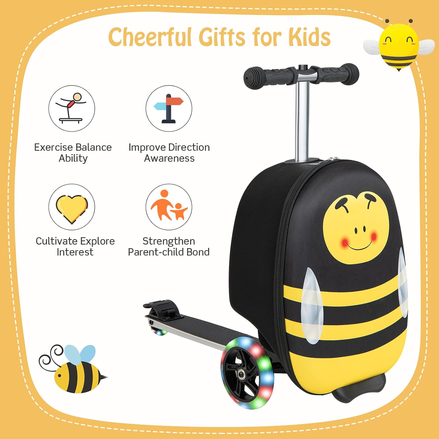 Kinderstepkoffer - Opvouwbaar - Microstep - Ride On-koffer - Kinderkoffer-Boetiek Moda