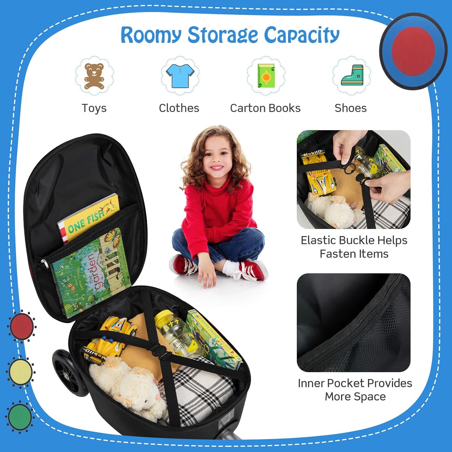 Kinderstepkoffer - Opvouwbaar - Microstep - Ride On-koffer - Kinderkoffer-Boetiek Moda
