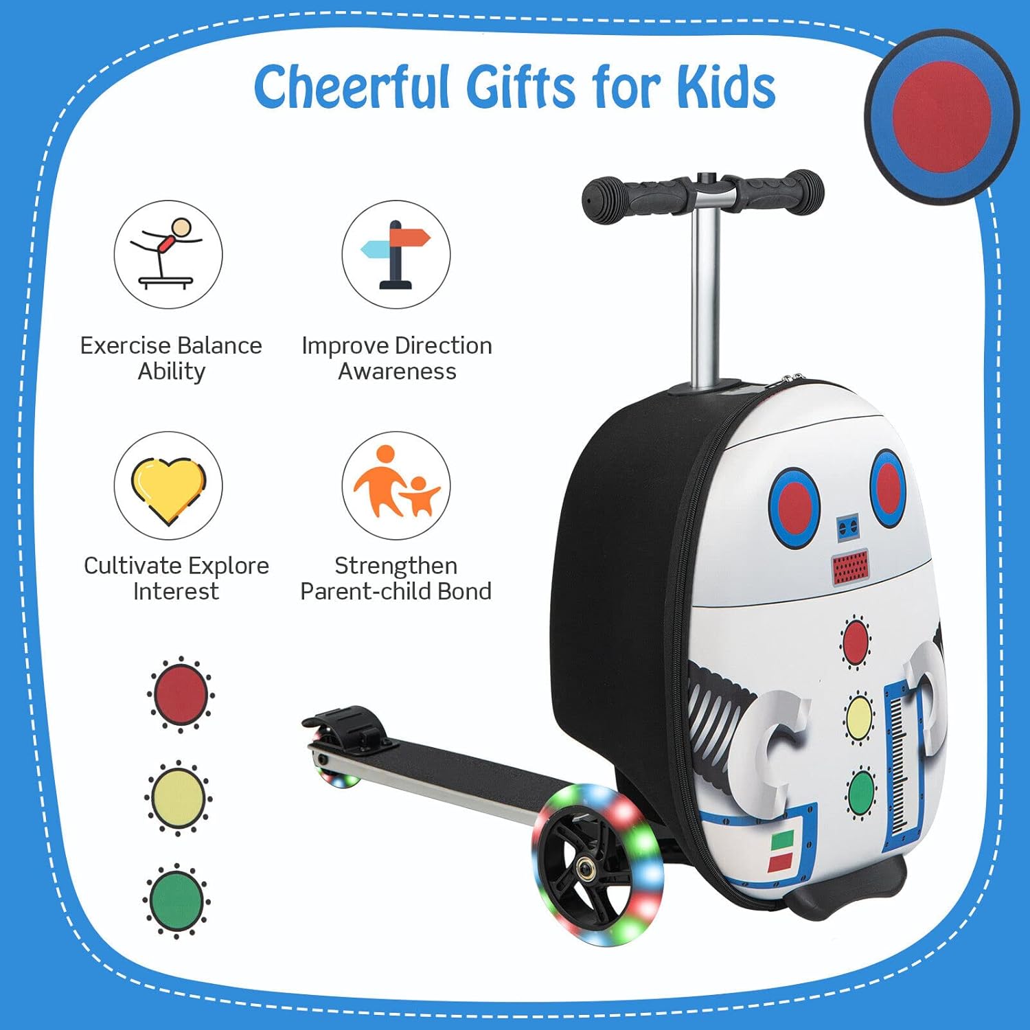 Kinderstepkoffer - Opvouwbaar - Microstep - Ride On-koffer - Kinderkoffer-Boetiek Moda