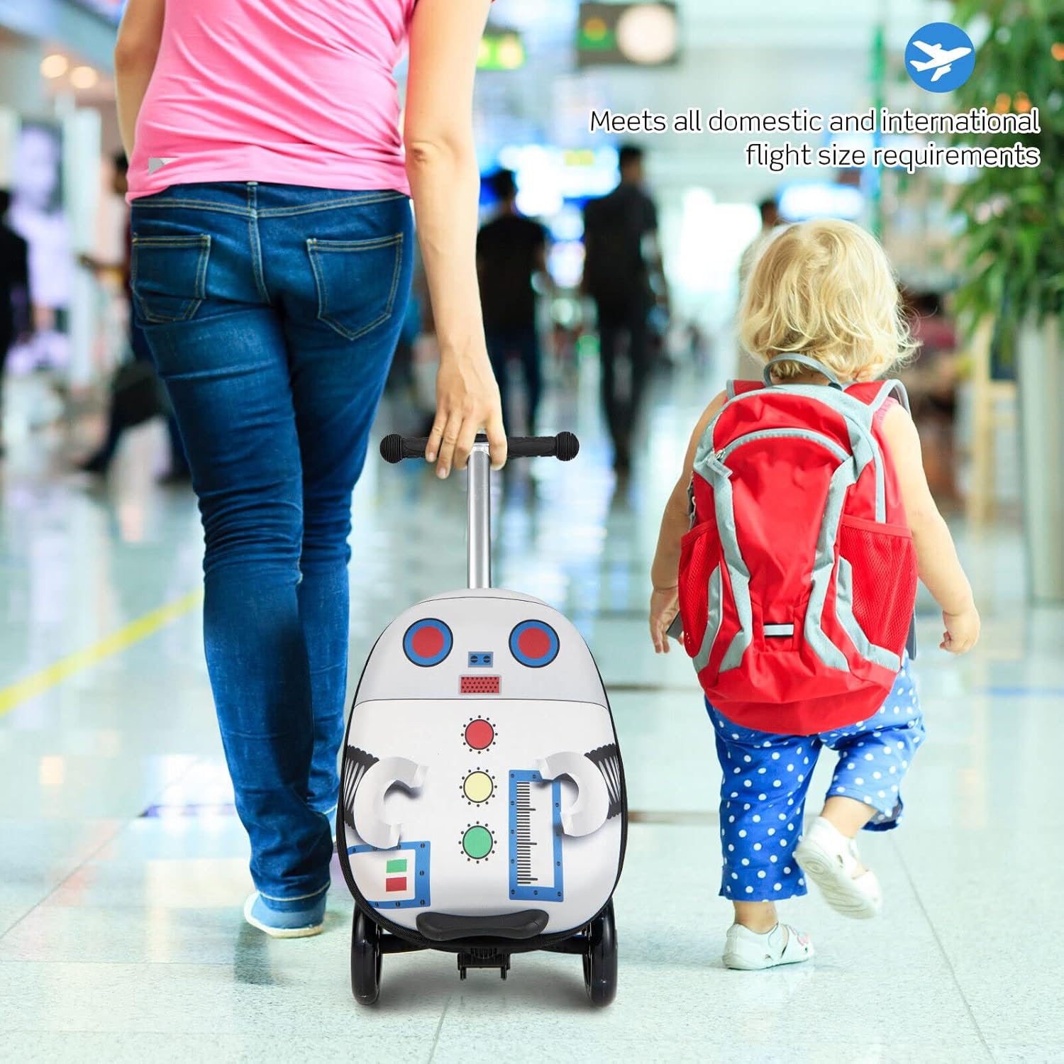 Kinderstepkoffer - Opvouwbaar - Microstep - Ride On-koffer - Kinderkoffer-Boetiek Moda