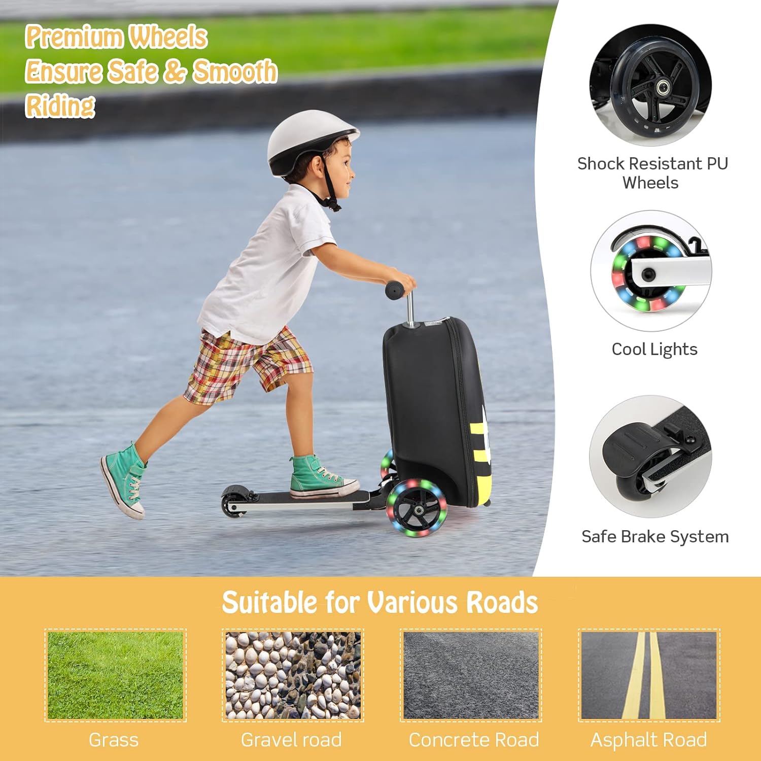 Kinderstepkoffer - Opvouwbaar - Microstep - Ride On-koffer - Kinderkoffer-Boetiek Moda