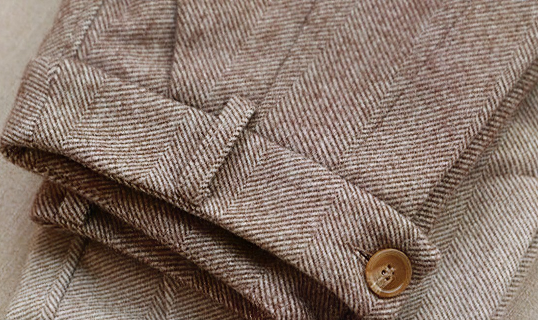 Kledingbroeken | Smart casual | Slim fit | Visgraatbroeken | Herenbroeken-Boetiek Moda