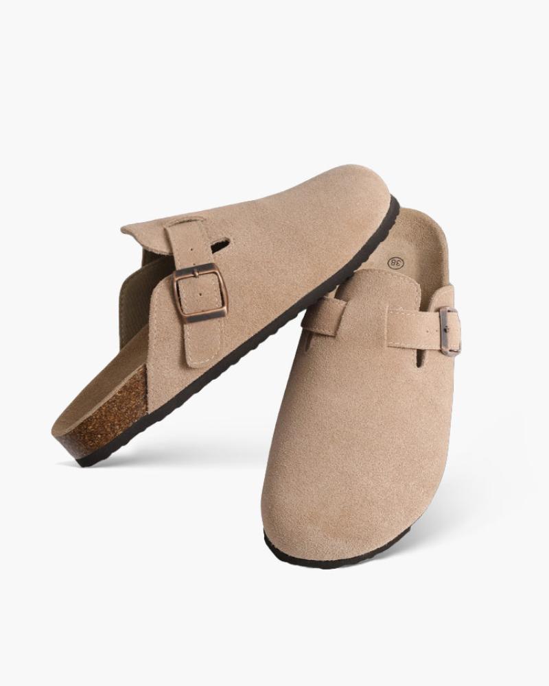 Klompen - Comfortabele slip-on klompen van suède voor heren-Boetiek Moda