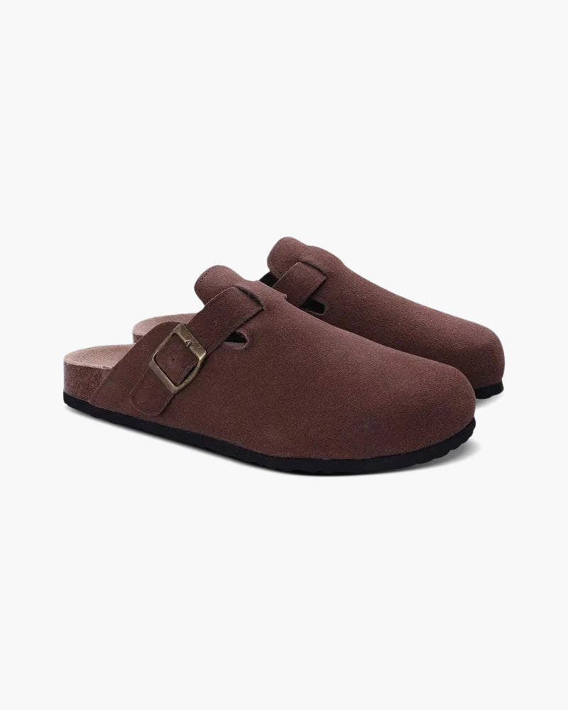 Klompen - Comfortabele slip-on klompen van suède voor heren-Boetiek Moda
