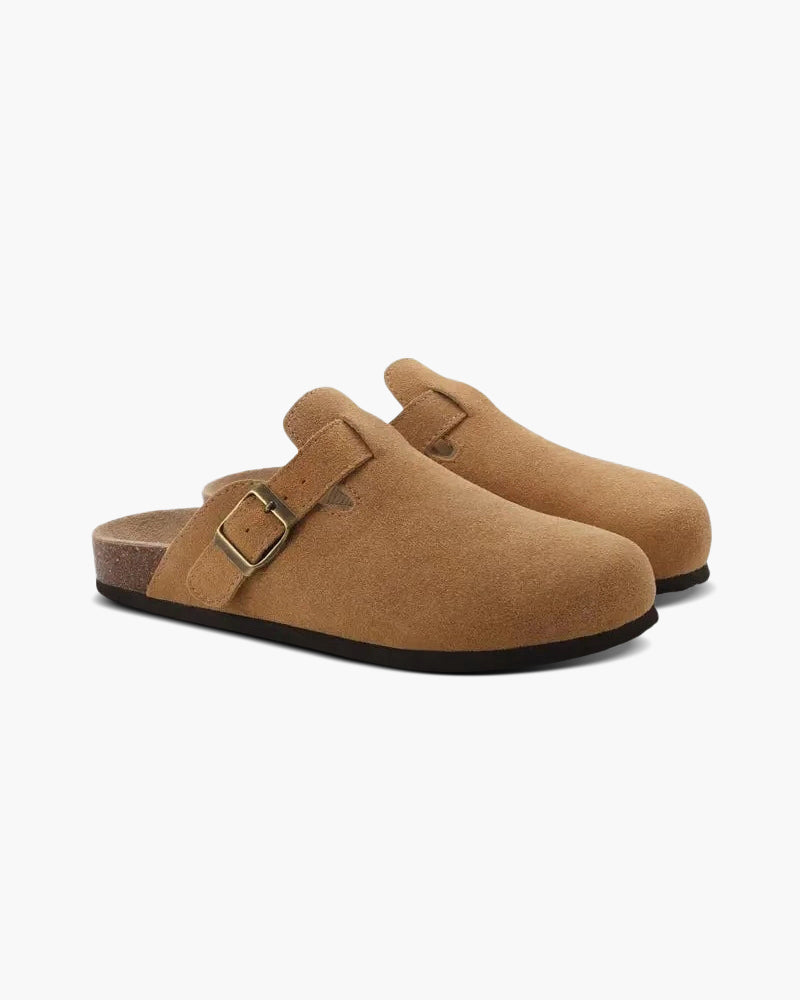 Klompen - Comfortabele slip-on klompen van suède voor heren-Boetiek Moda