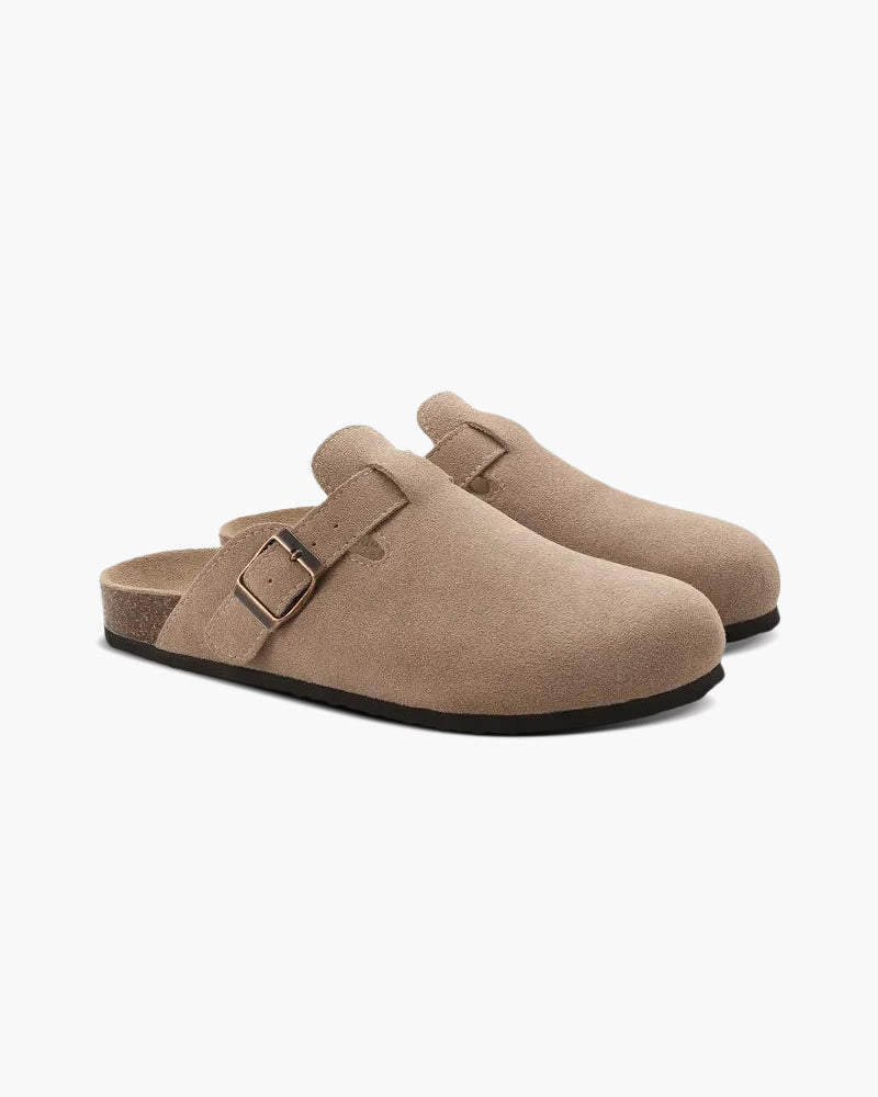 Klompen - Comfortabele slip-on klompen van suède voor heren-Boetiek Moda