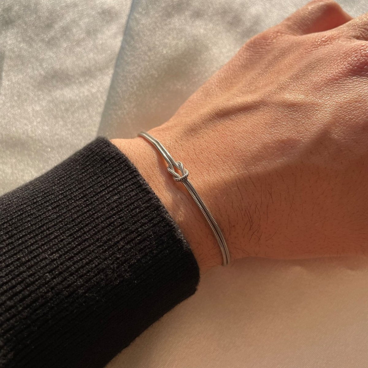Knooparmband - Goud - Zilver - Minimalistische armband - Armbanden voor vrouwen-Boetiek Moda