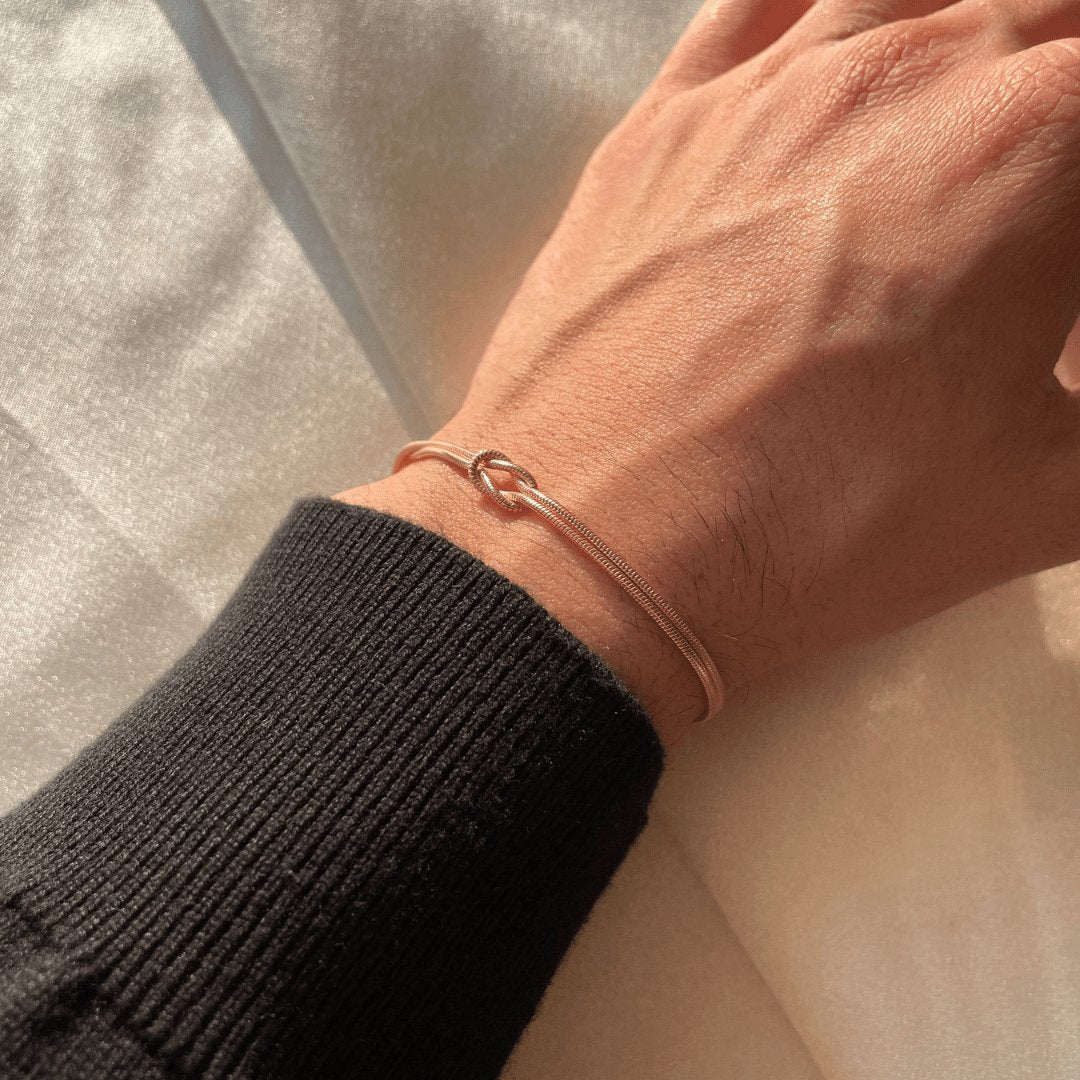 Knooparmband - Goud - Zilver - Minimalistische armband - Armbanden voor vrouwen-Boetiek Moda