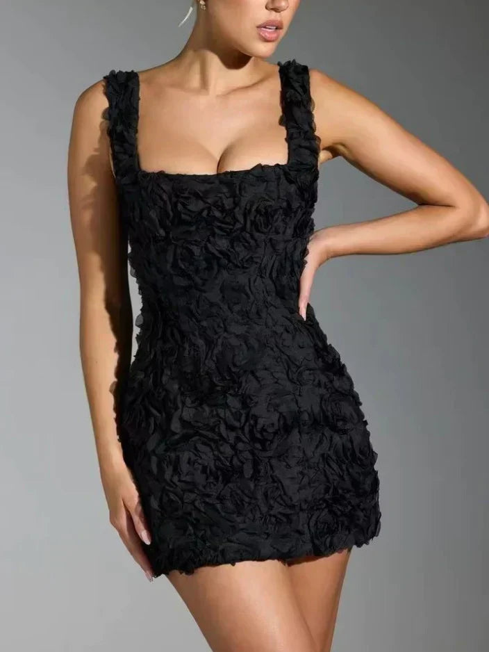 Korsetjurk - Mouwloze bloemenprint mini-cocktailjurk voor dames-Boetiek Moda