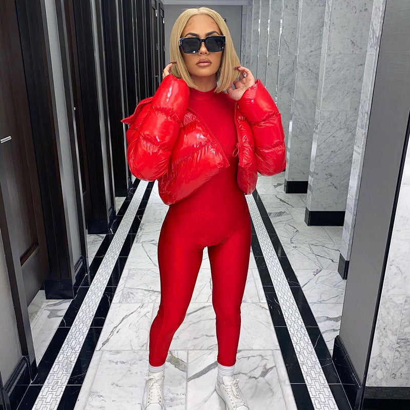 Kort pufferjack - Kort - Ritssluiting - Winterjas - Dames pufferjack-Boetiek Moda