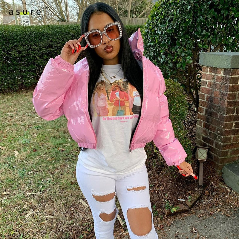 Kort pufferjack - Kort - Ritssluiting - Winterjas - Dames pufferjack-Boetiek Moda