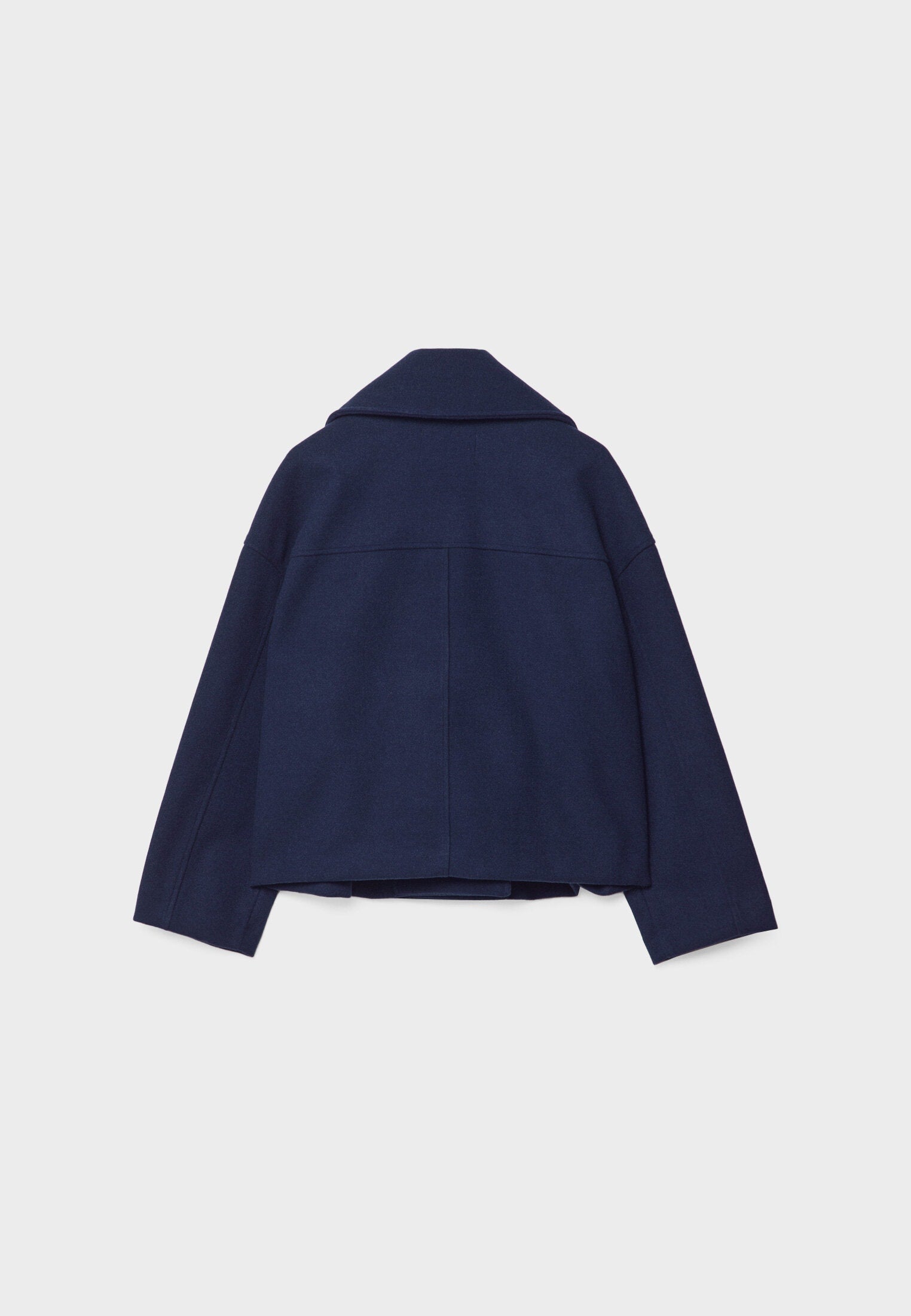 Korte trenchcoat - Dames loose fit korte trenchcoat met twee rijen knopen-Boetiek Moda
