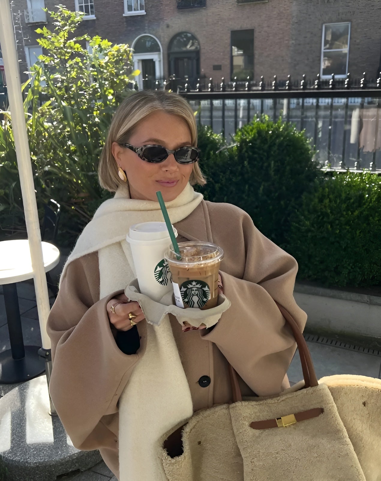 Korte wollen mantel | Enkelborstig | Oversized | Winter Trench Coat | Dameskleding-Boetiek Moda