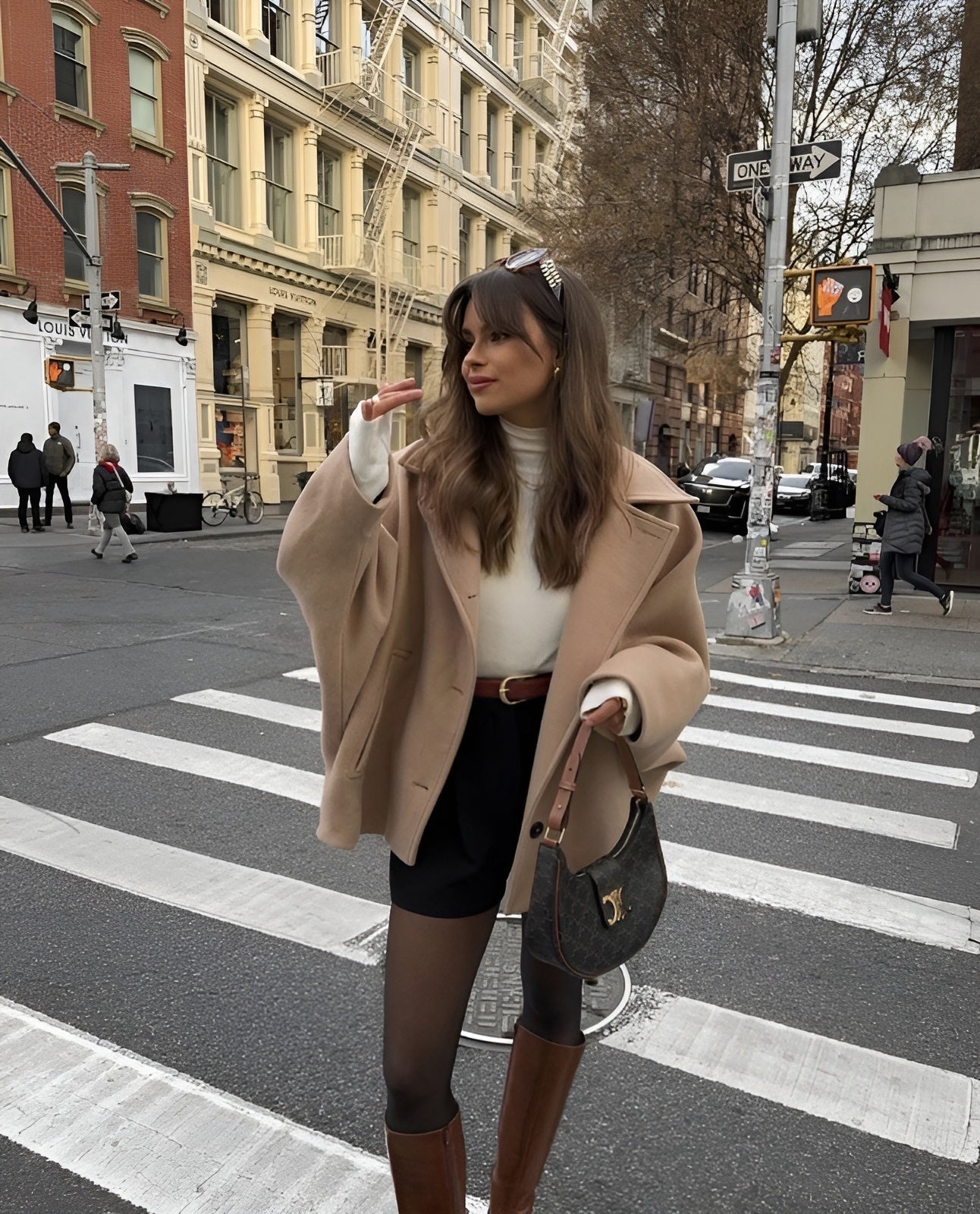 Korte wollen mantel | Enkelborstig | Oversized | Winter Trench Coat | Dameskleding-Boetiek Moda