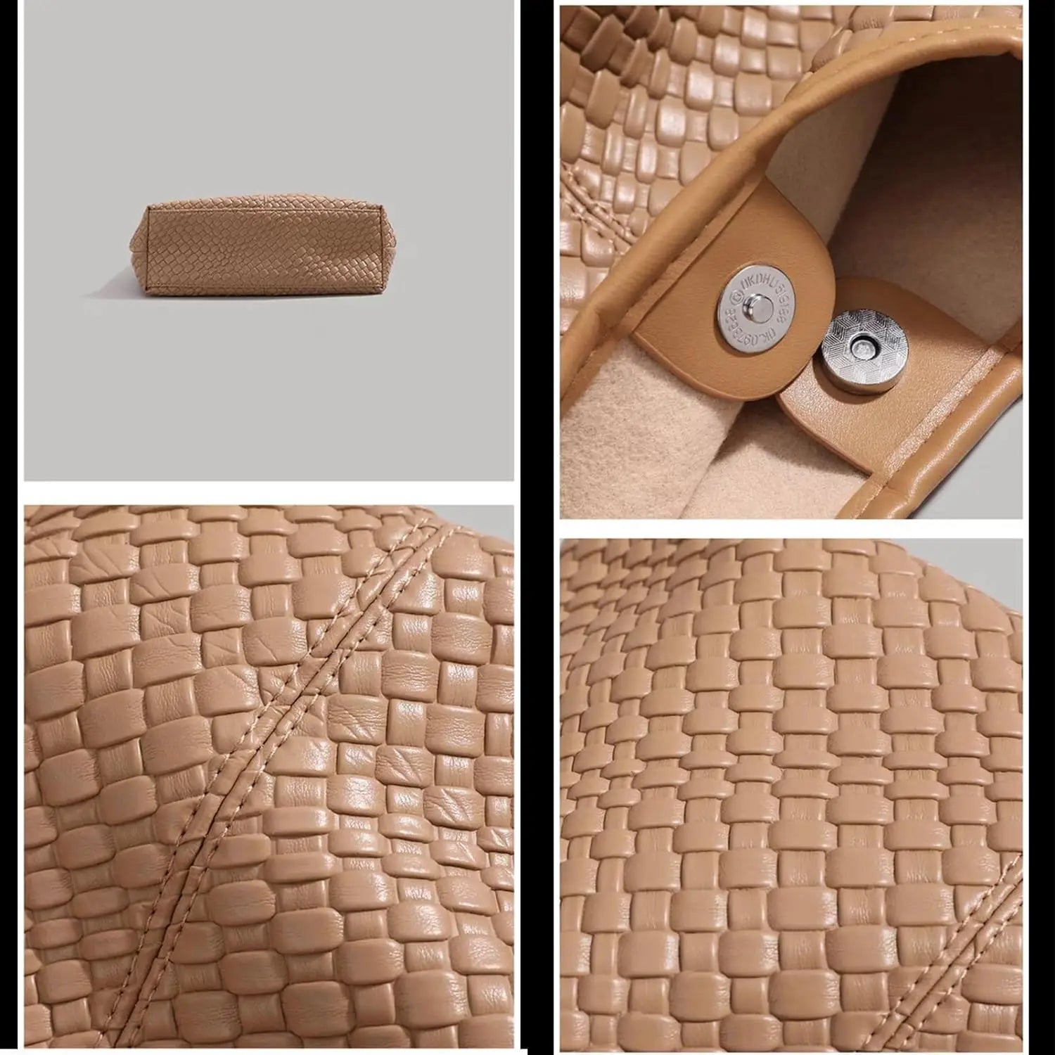 Kunstlederen tas | Veganistisch leer | Alledaags | Geweven tas | Schoudertas-Boetiek Moda