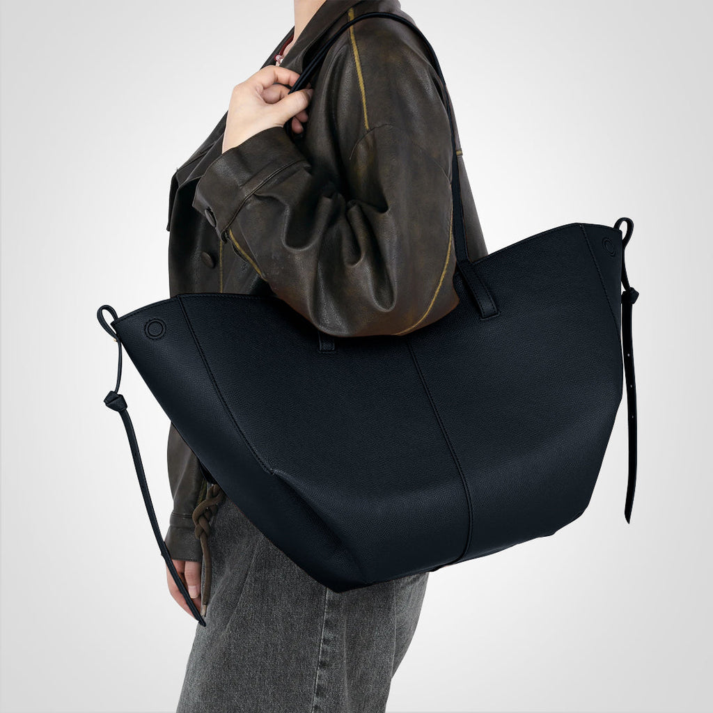 Kunstlederen tas - Vintage - Shopper - Schoudertas - Grote boodschappentas-Boetiek Moda