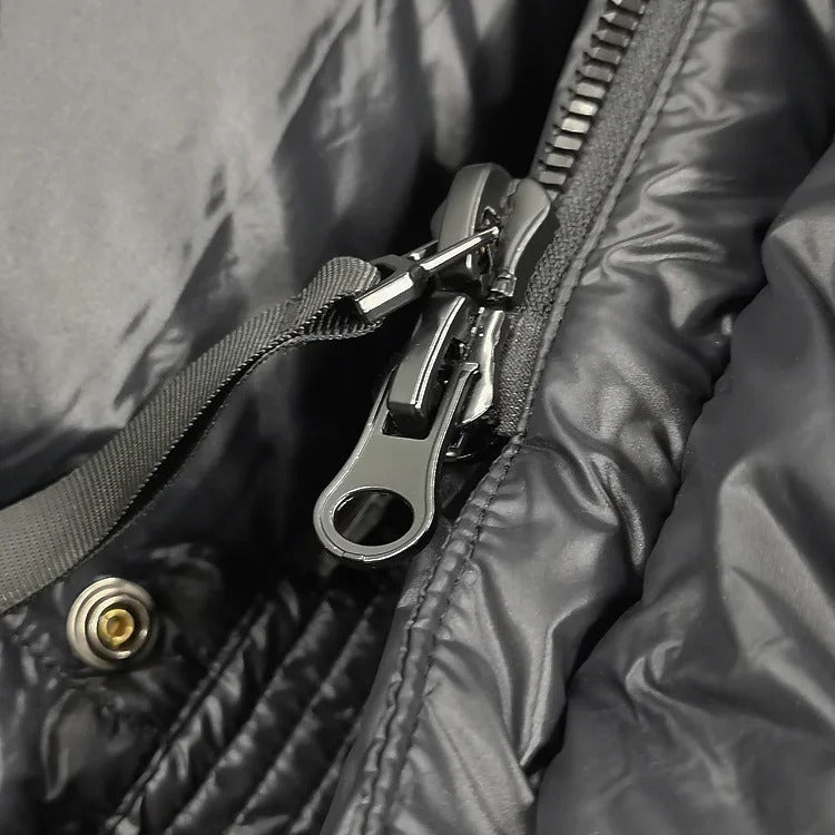 Lange pufferjas | Met capuchon | Waterdicht | Lange gewatteerde jas | Winterjas voor dames-Boetiek Moda