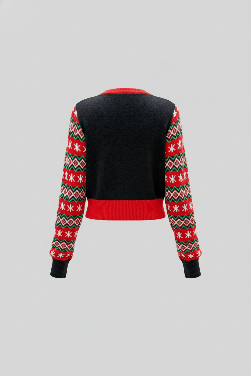 Lelijke Kersttrui - Gebreid - Kerstman - Kerstpullover - Kersttrui voor dames-Boetiek Moda