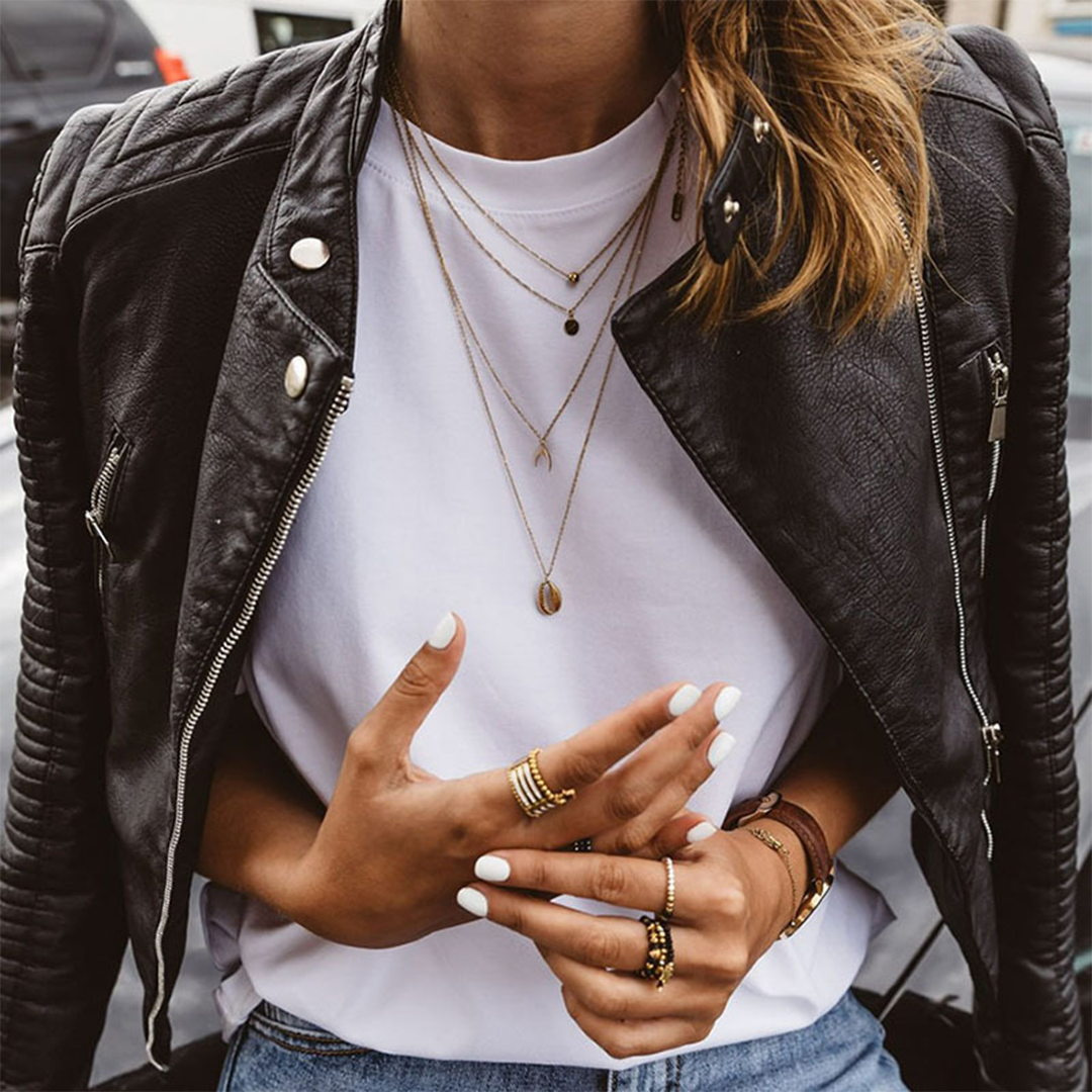 Leren Jas - Rits - Klassiek - Biker Jas - Dameskleding-Boetiek Moda