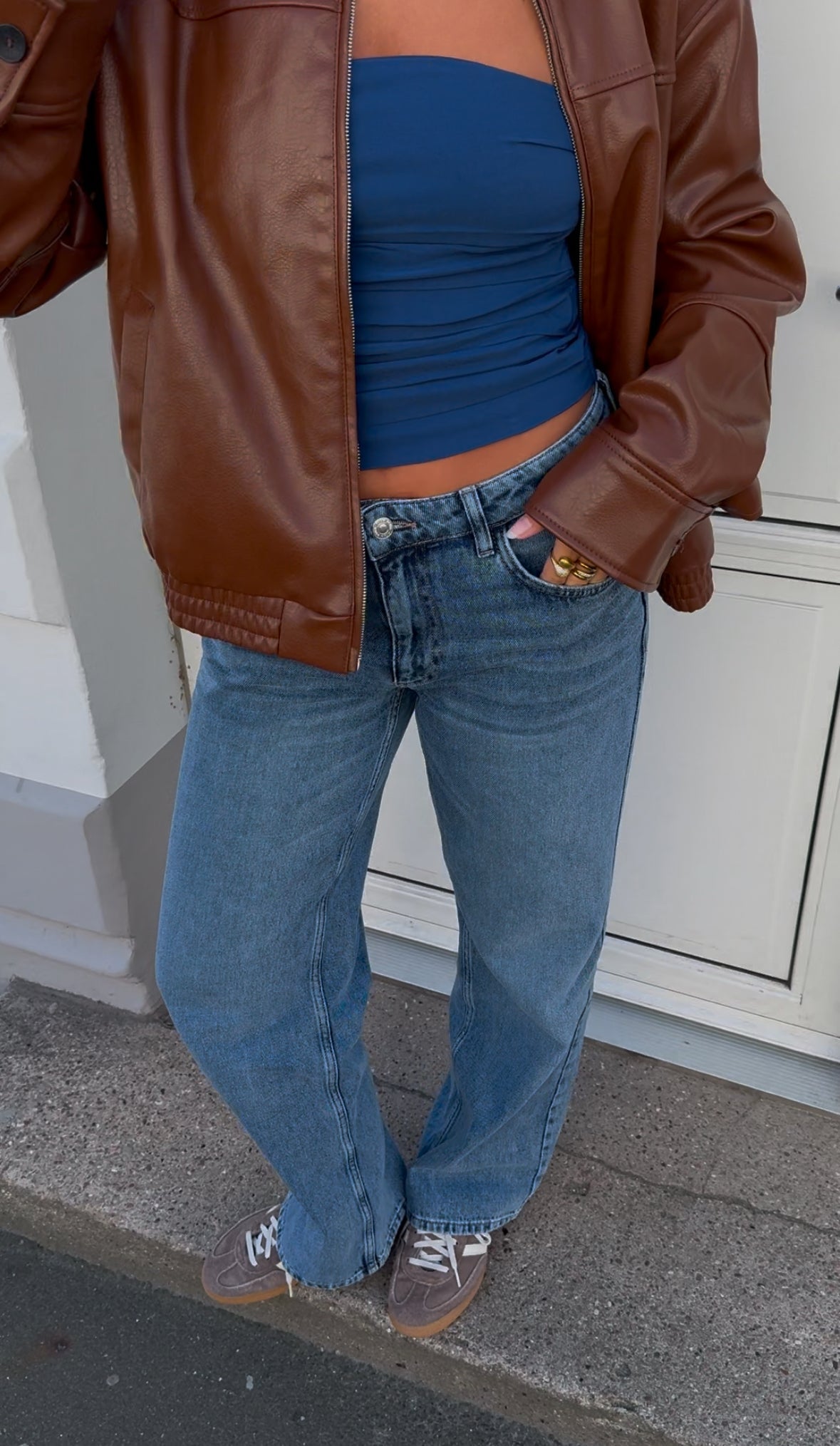 Loose Fit Jeans - Damesjeans met normale taille en rechte pijpen-Boetiek Moda