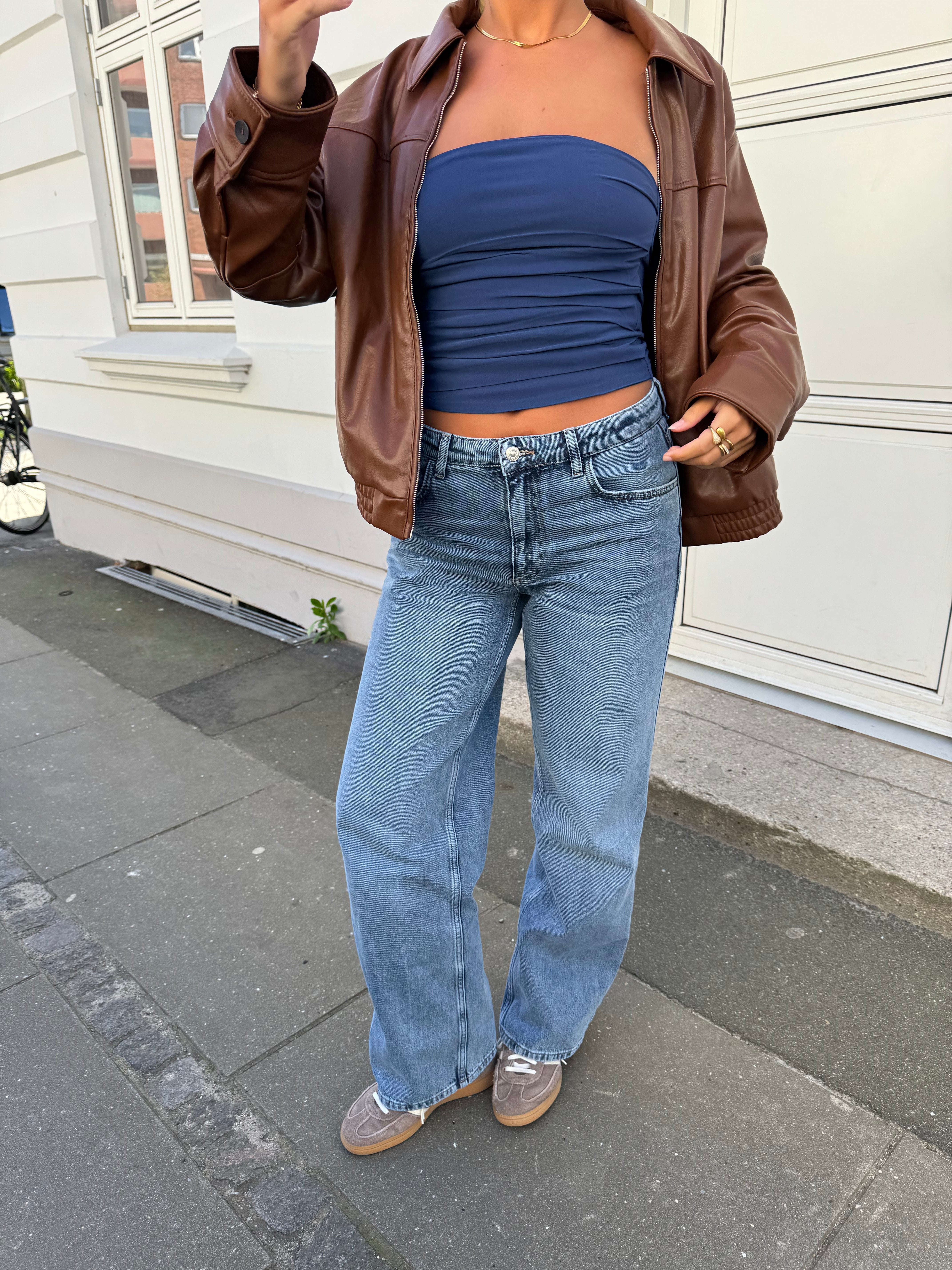 Loose Fit Jeans - Damesjeans met normale taille en rechte pijpen-Boetiek Moda