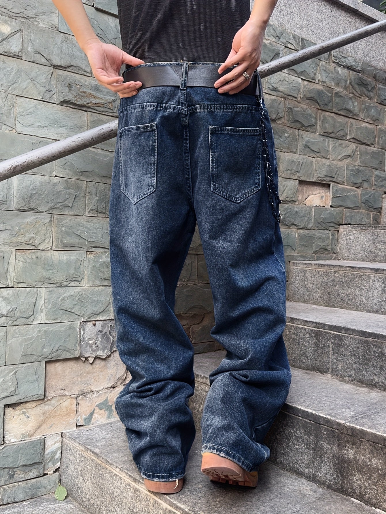 Losse Jeans | Gewassen | Hiphop | Baggy jeans | Herenjeans-Boetiek Moda