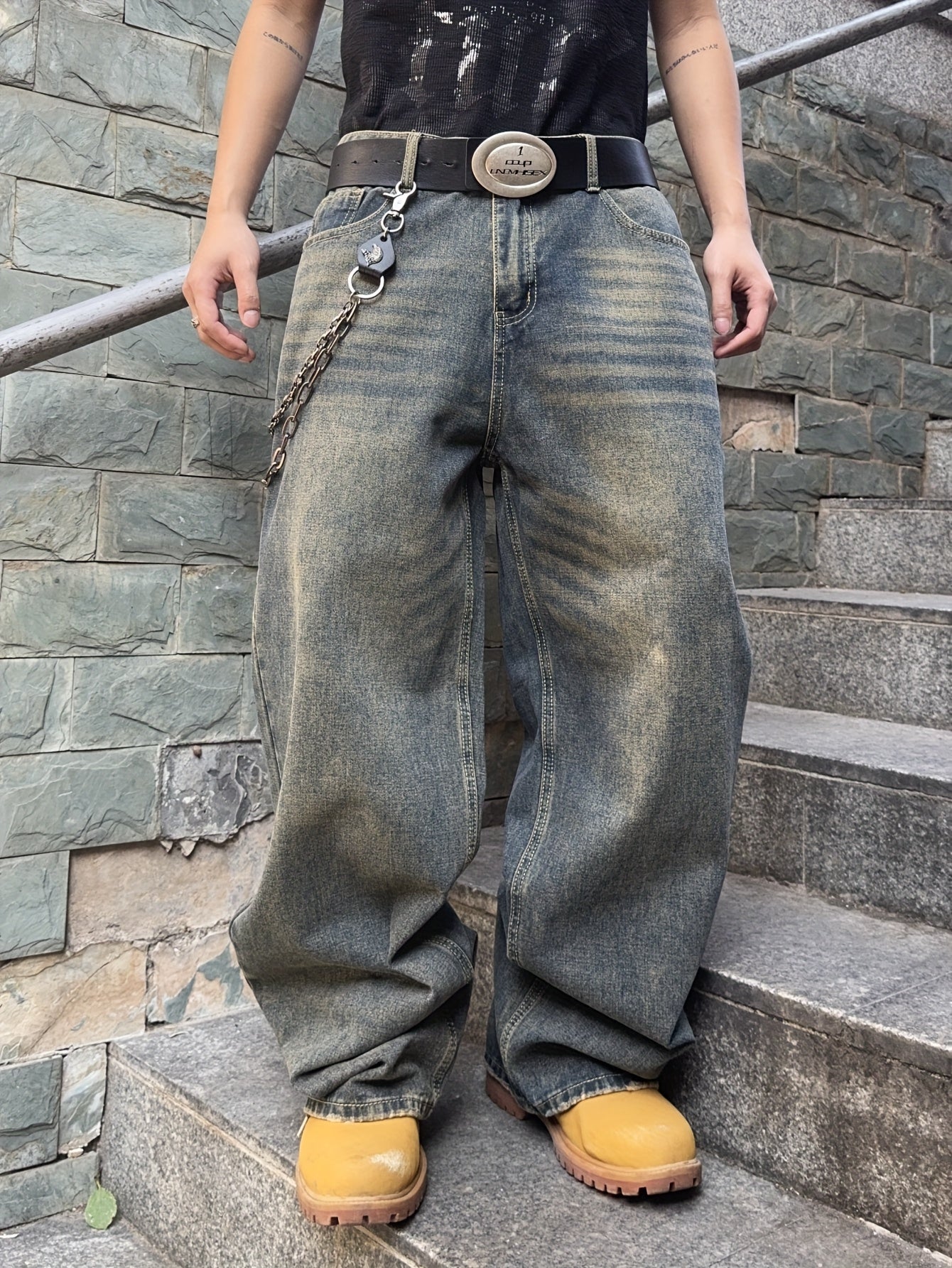 Losse Jeans | Gewassen | Hiphop | Baggy jeans | Herenjeans-Boetiek Moda