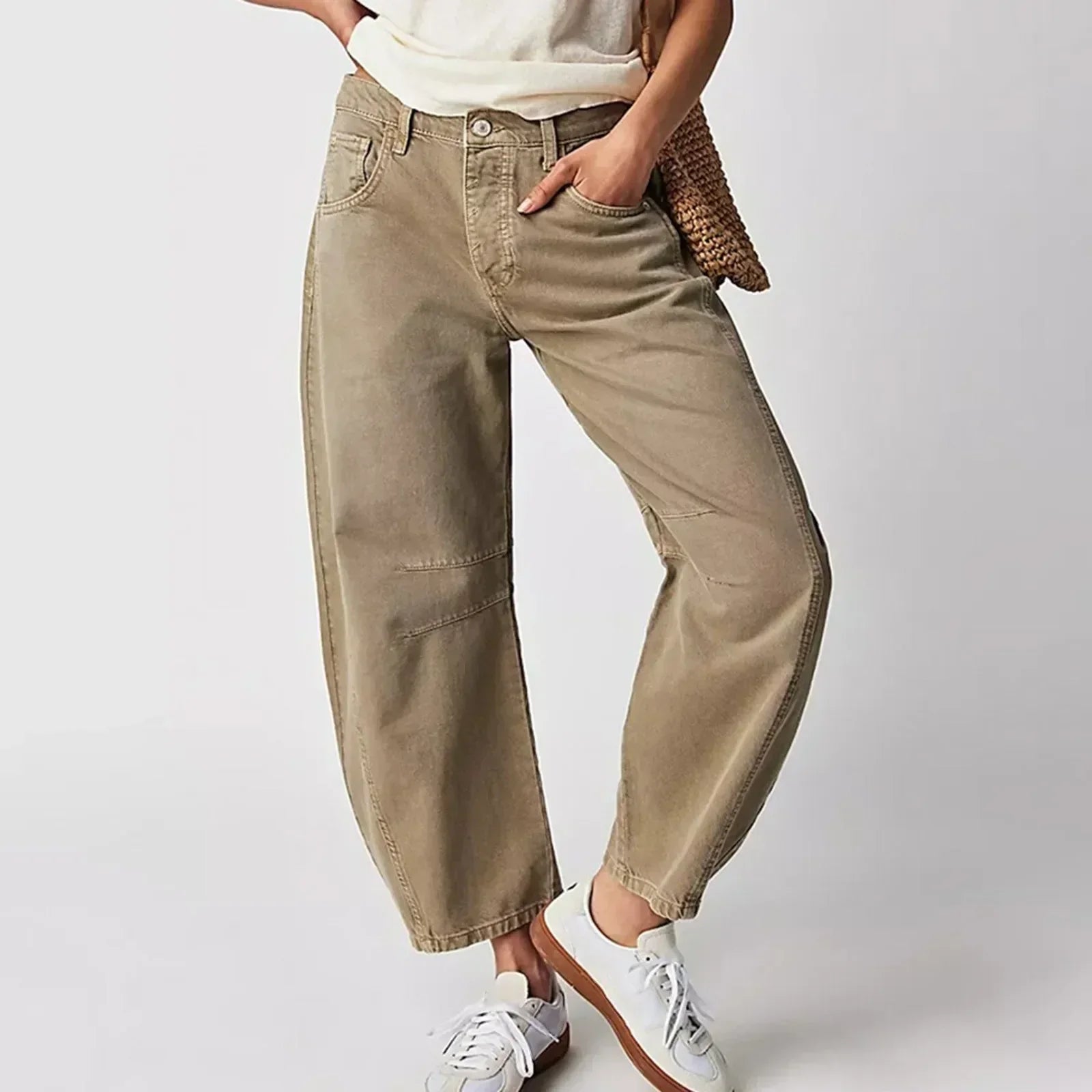 Losse Jeans - Lage Taille - Baggy Jeans - Dames Jeans-Boetiek Moda