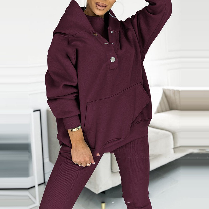 Loungeset - Oversized trui en legging voor dames Loungewear-set-Boetiek Moda