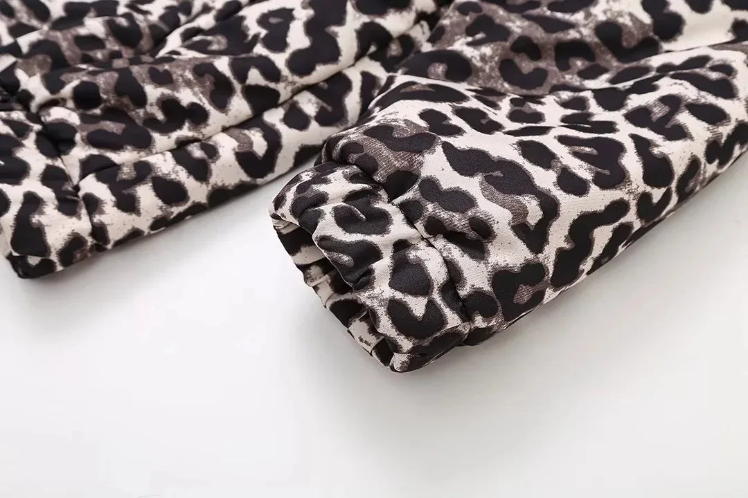 Luipaardprint bomberjack | Oversized | Zip-Up | Luipaardjack | Damesjas-Boetiek Moda