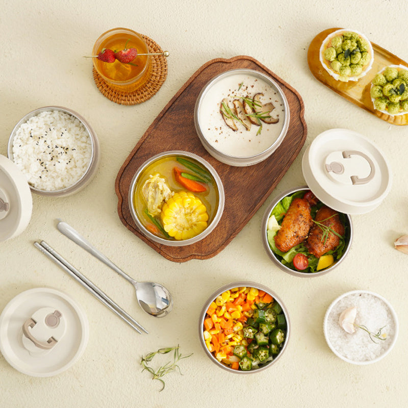 Lunchbox - Stapelbaar - Verwarmbaar - Lunchboxen voor volwassenen - Geïsoleerde voedselcontainer-Boetiek Moda