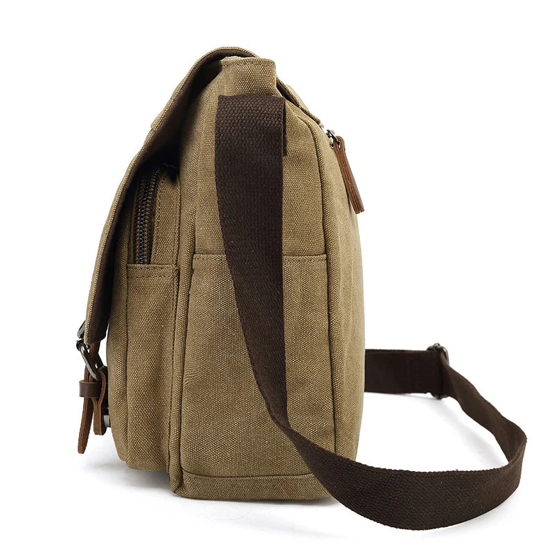 Mannelijke Schoudertassen - Verstelbare Riem - Zakken - Canvas Tas - Over de Schouder Tassen voor Jongens-Boetiek Moda
