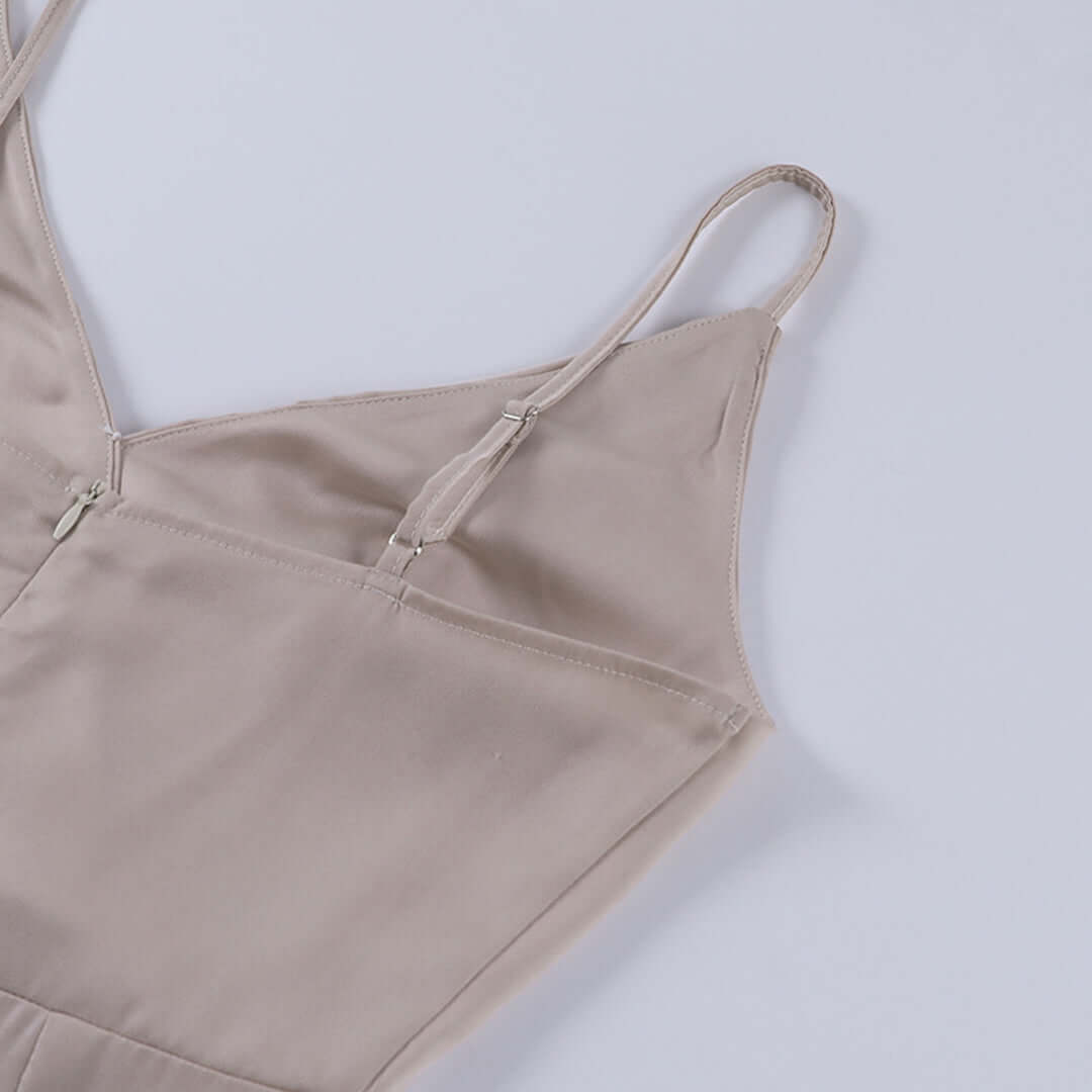 Maxi Jurk | V-hals | Split | Elegante Jurk | Feestjurk-Boetiek Moda