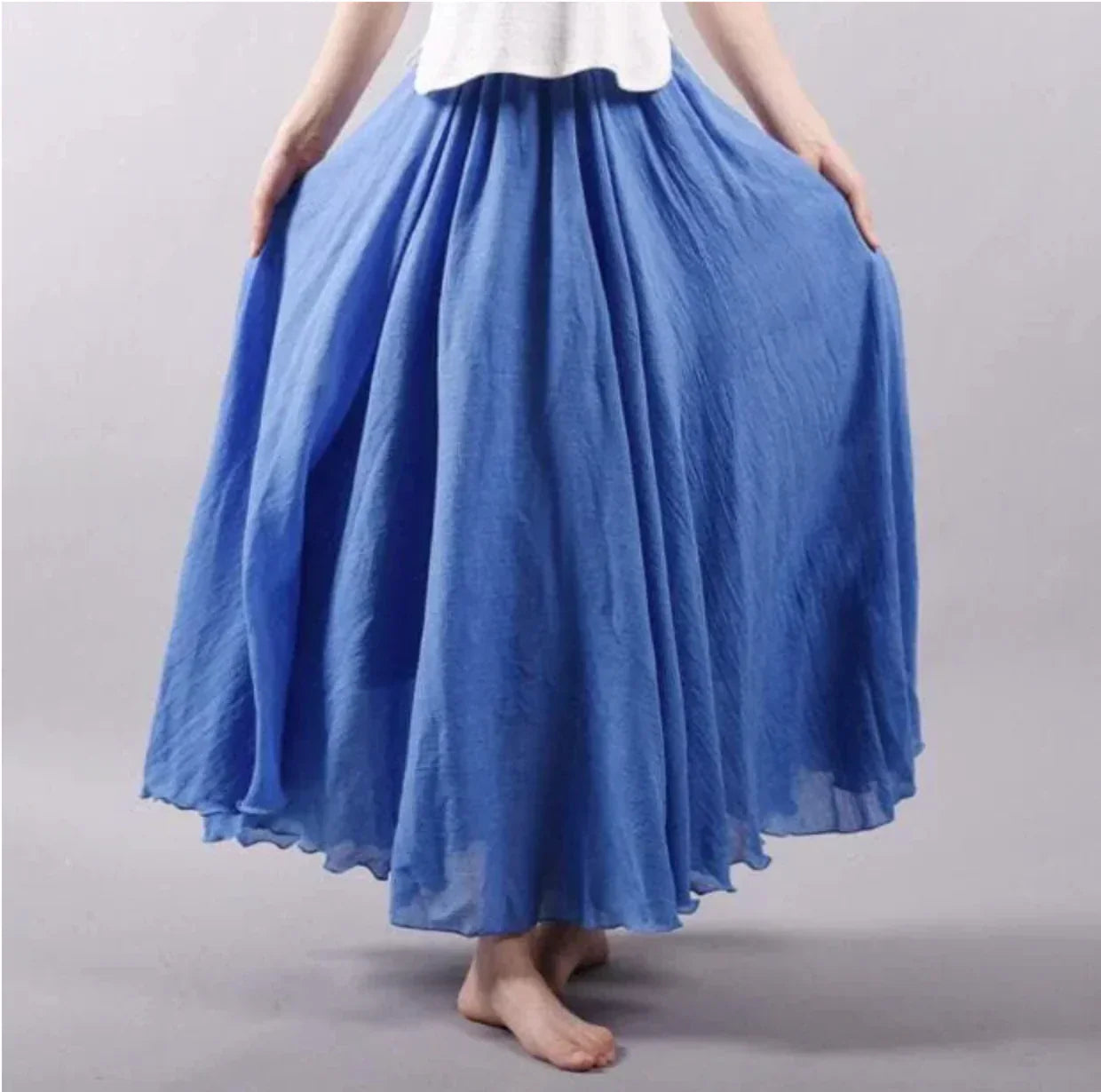Maxi Rok | Katoen | Hoge Taille | Bell Rok | Boho Maxi Rok-Boetiek Moda