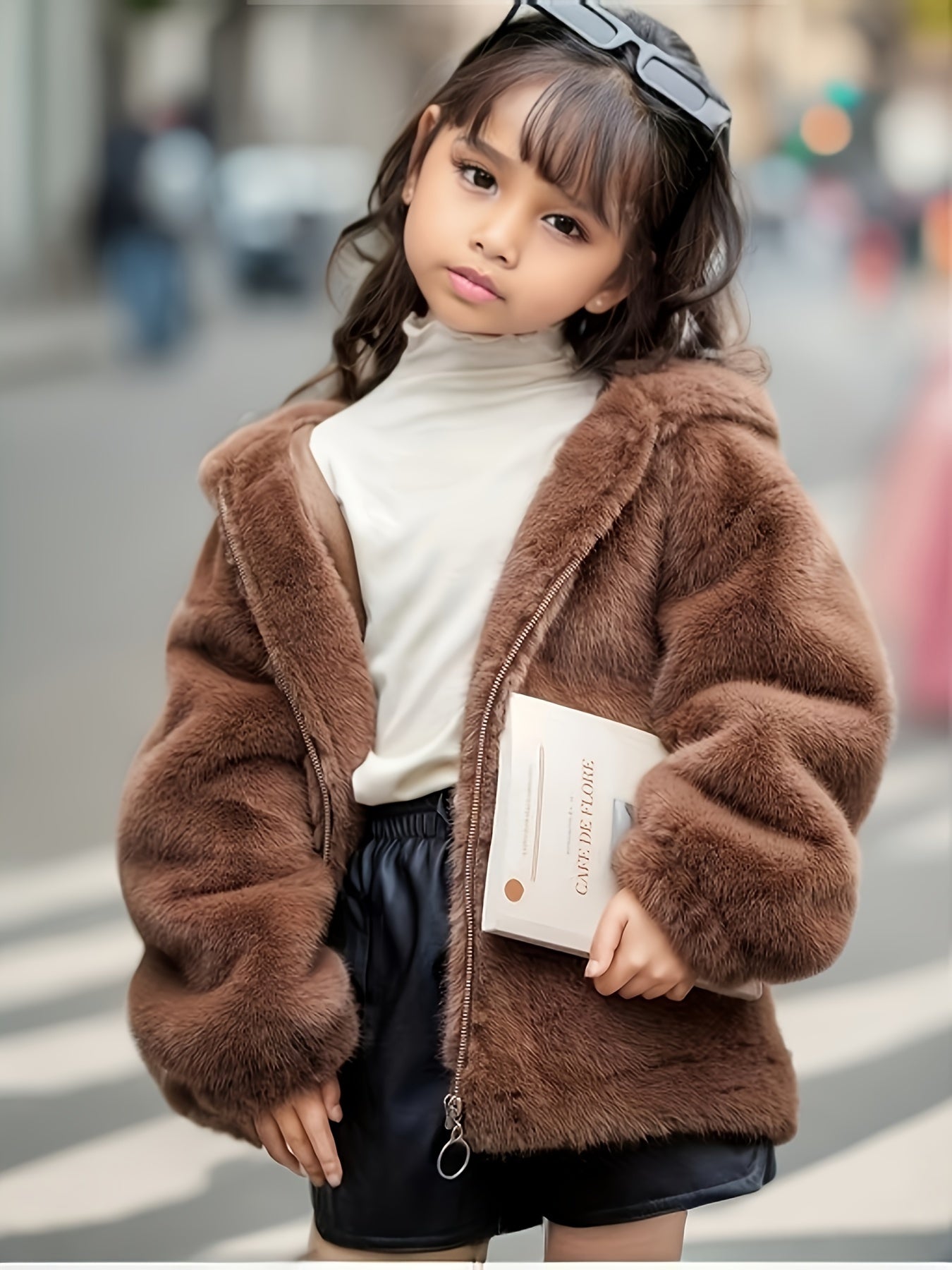 Meisjes Jas | Bont | Fluffy | Fleece Jas | Meisjes Winterjassen-Boetiek Moda