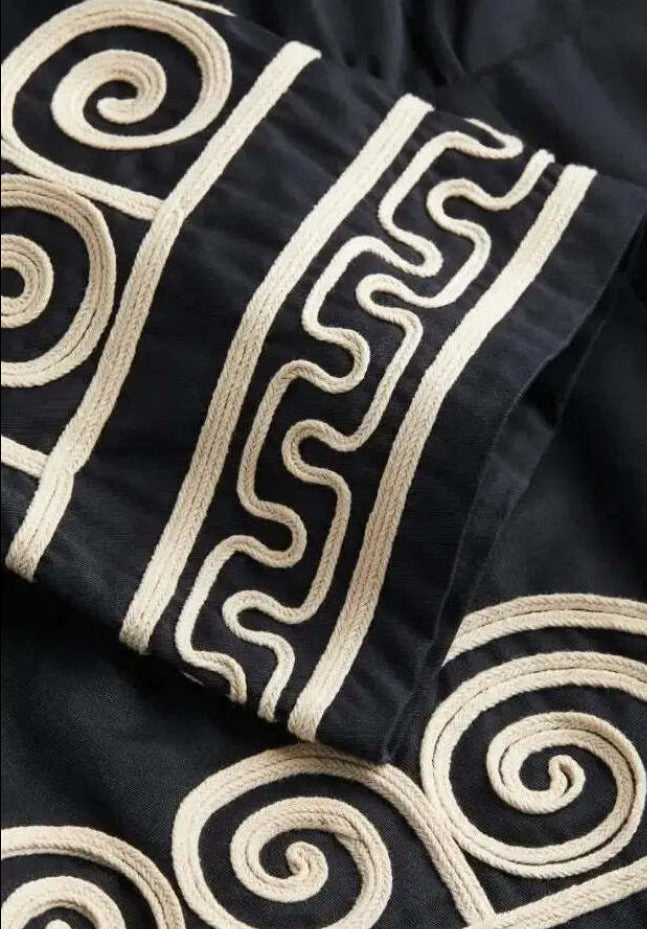 Mini Jurk | Bellenmouw | Zwart | Jurk met lange mouwen | Elegante jurk-Boetiek Moda