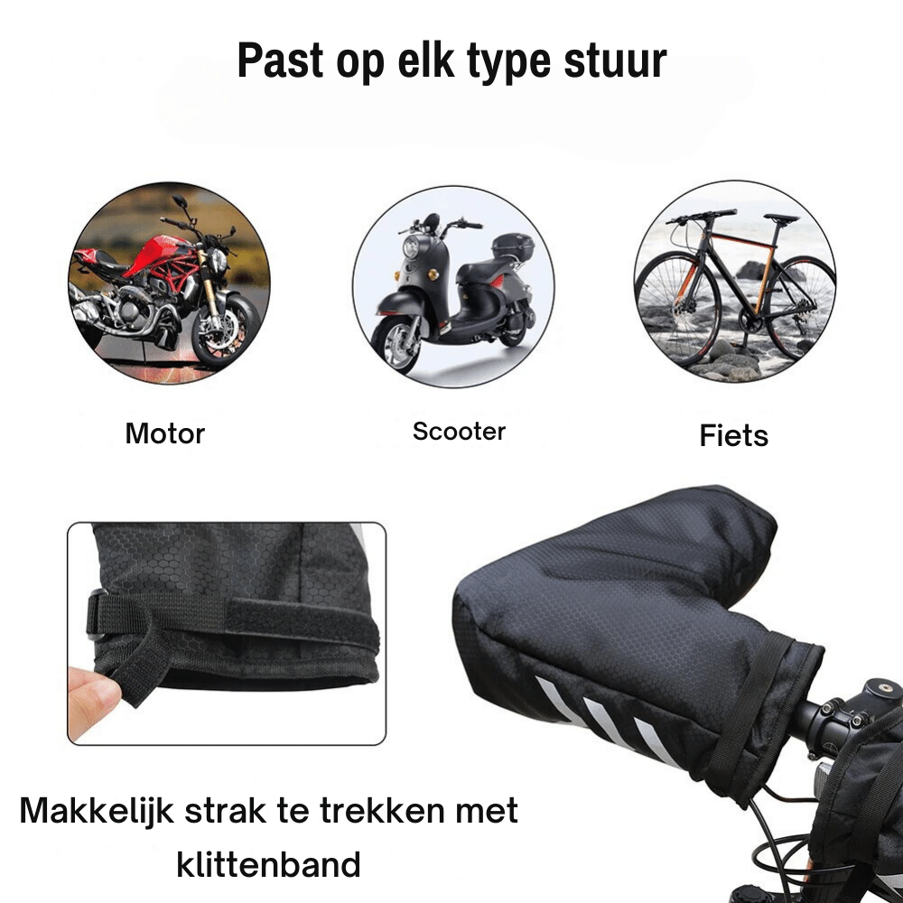 Motorfietsstuurmanchetten - Waterdicht - Reflecterend - Fietshandschoenen - Motorfietsmanchetten-Boetiek Moda