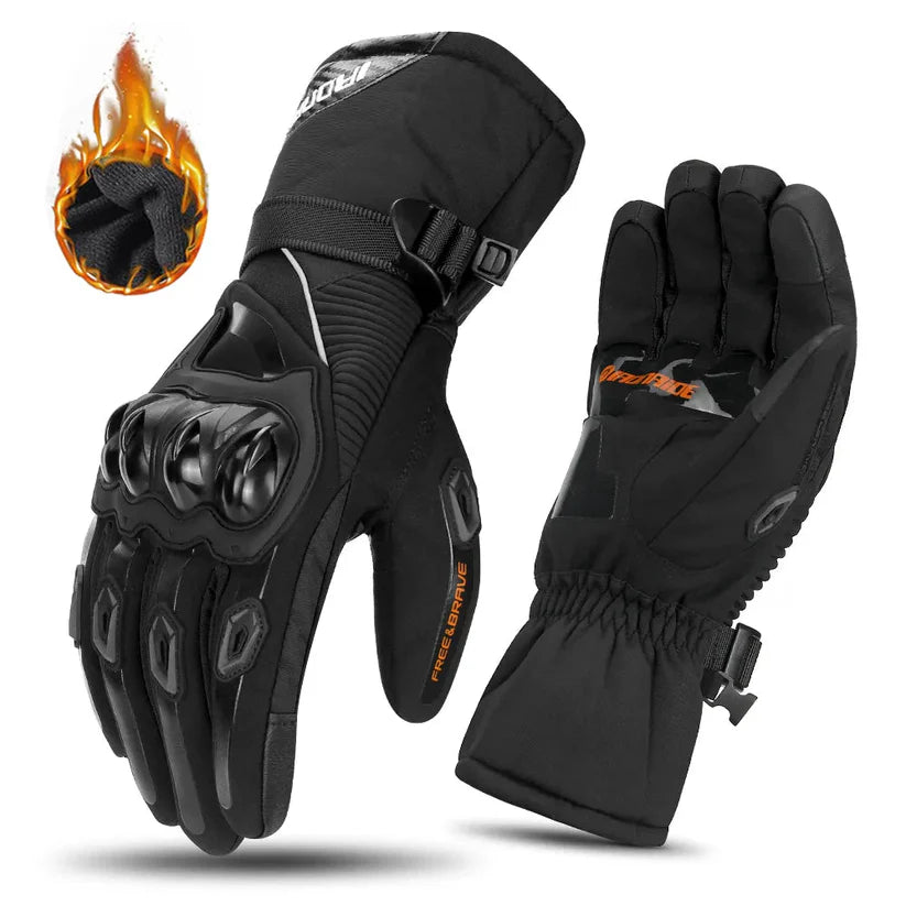 Motorhandschoenen - Warm - Waterdicht - Verwarmde Motorhandschoenen - Winter Motorhandschoenen-Boetiek Moda