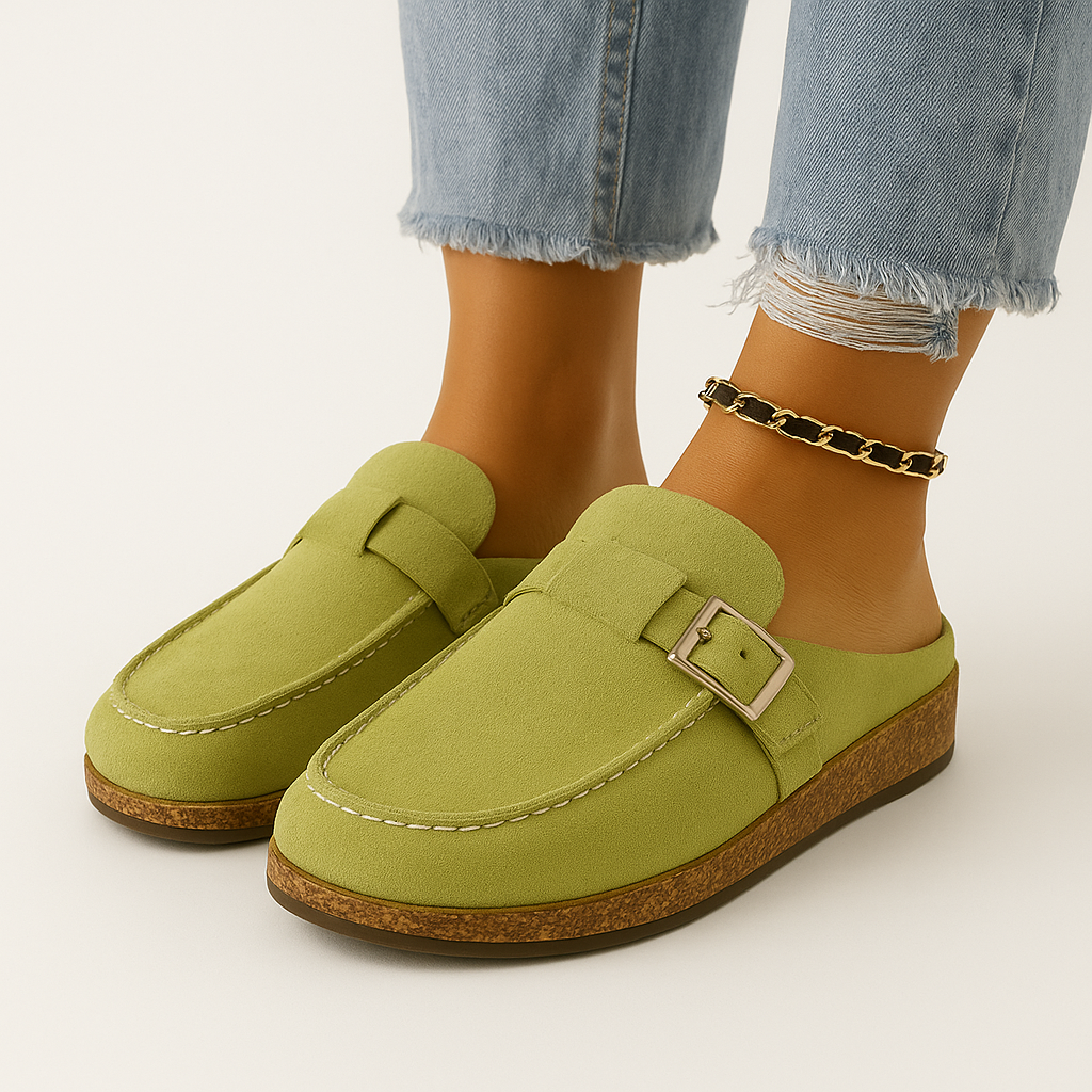 Muiltjes - Vrouwen Slip-On Suède Klompen Slippers-Boetiek Moda