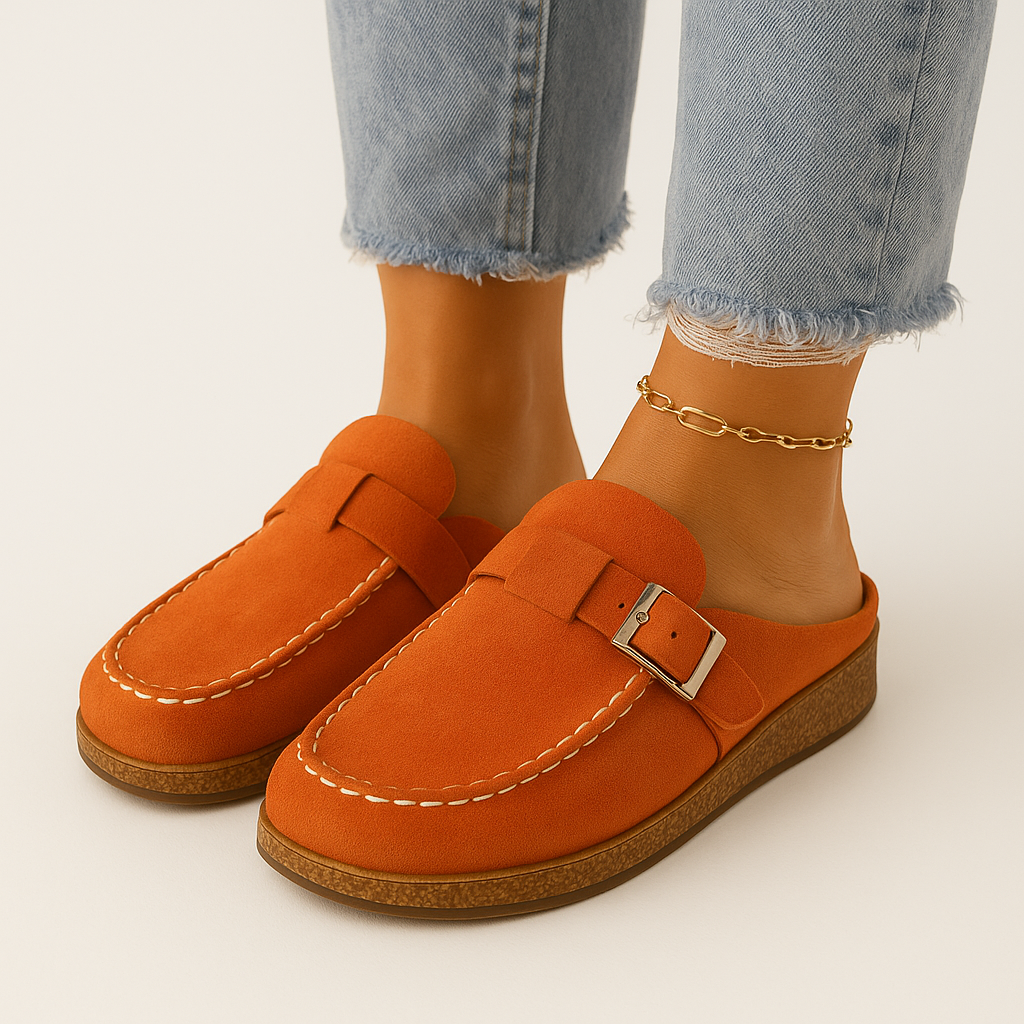 Muiltjes - Vrouwen Slip-On Suède Klompen Slippers-Boetiek Moda