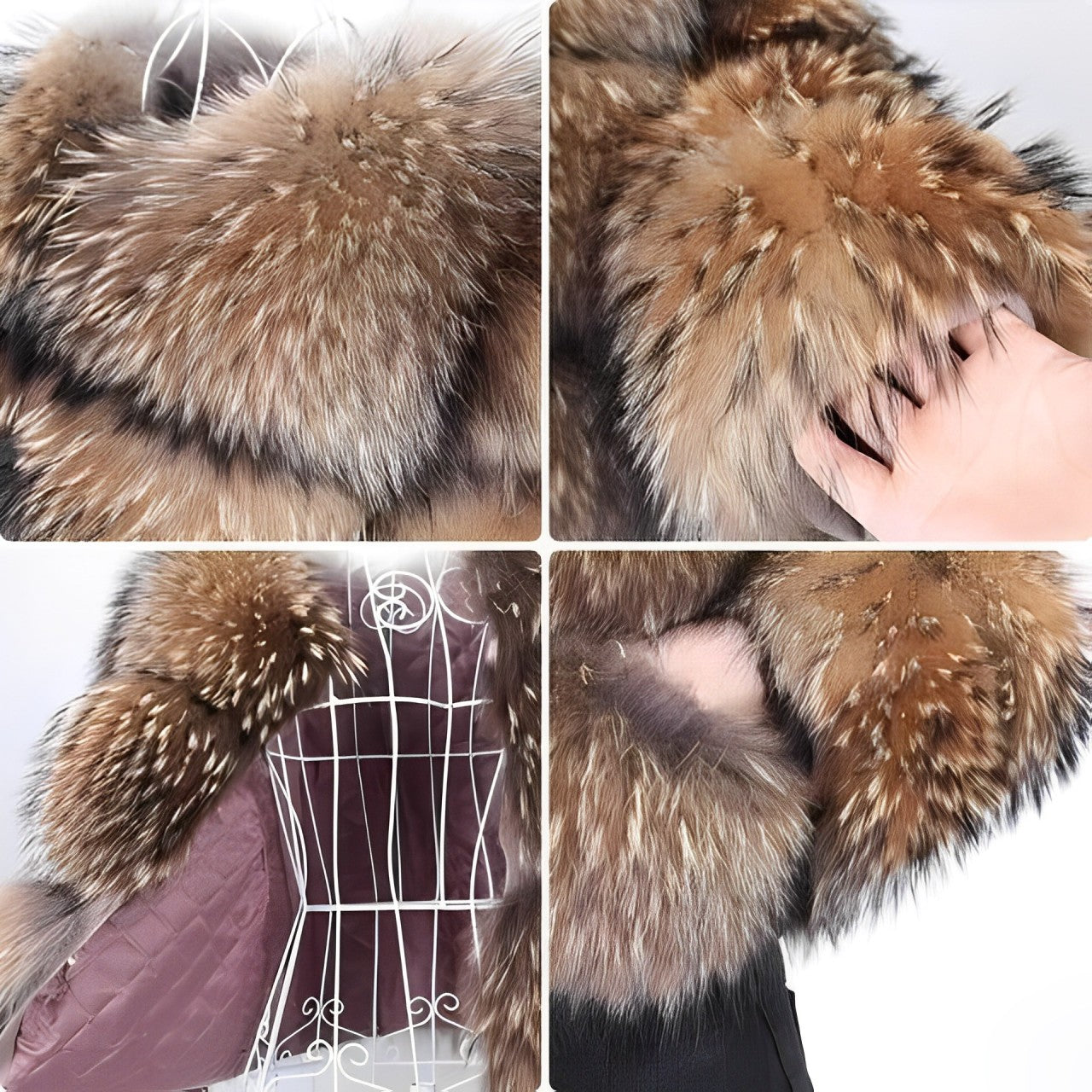 Nepbontjas | Kort | Pluizig | Bontjas | Winterjas voor dames-Boetiek Moda