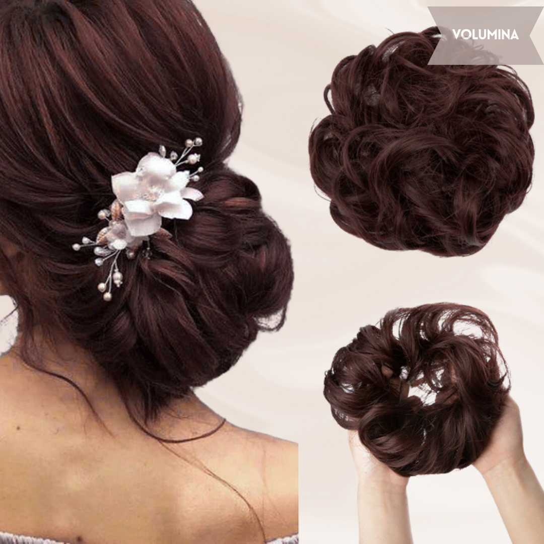 Nephaar Scrunchies - Messy Bun - Haar Donut - Synthetisch Haar Bun - Scrunchie Haarstukjes-Boetiek Moda