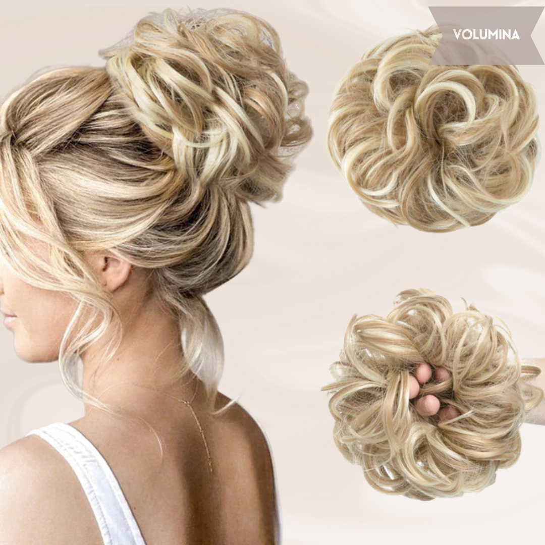 Nephaar Scrunchies - Messy Bun - Haar Donut - Synthetisch Haar Bun - Scrunchie Haarstukjes-Boetiek Moda