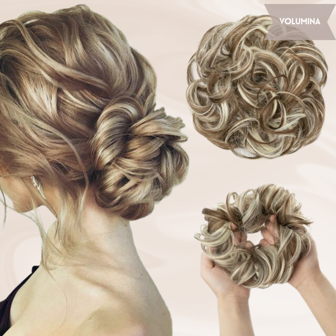 Nephaar Scrunchies - Messy Bun - Haar Donut - Synthetisch Haar Bun - Scrunchie Haarstukjes-Boetiek Moda